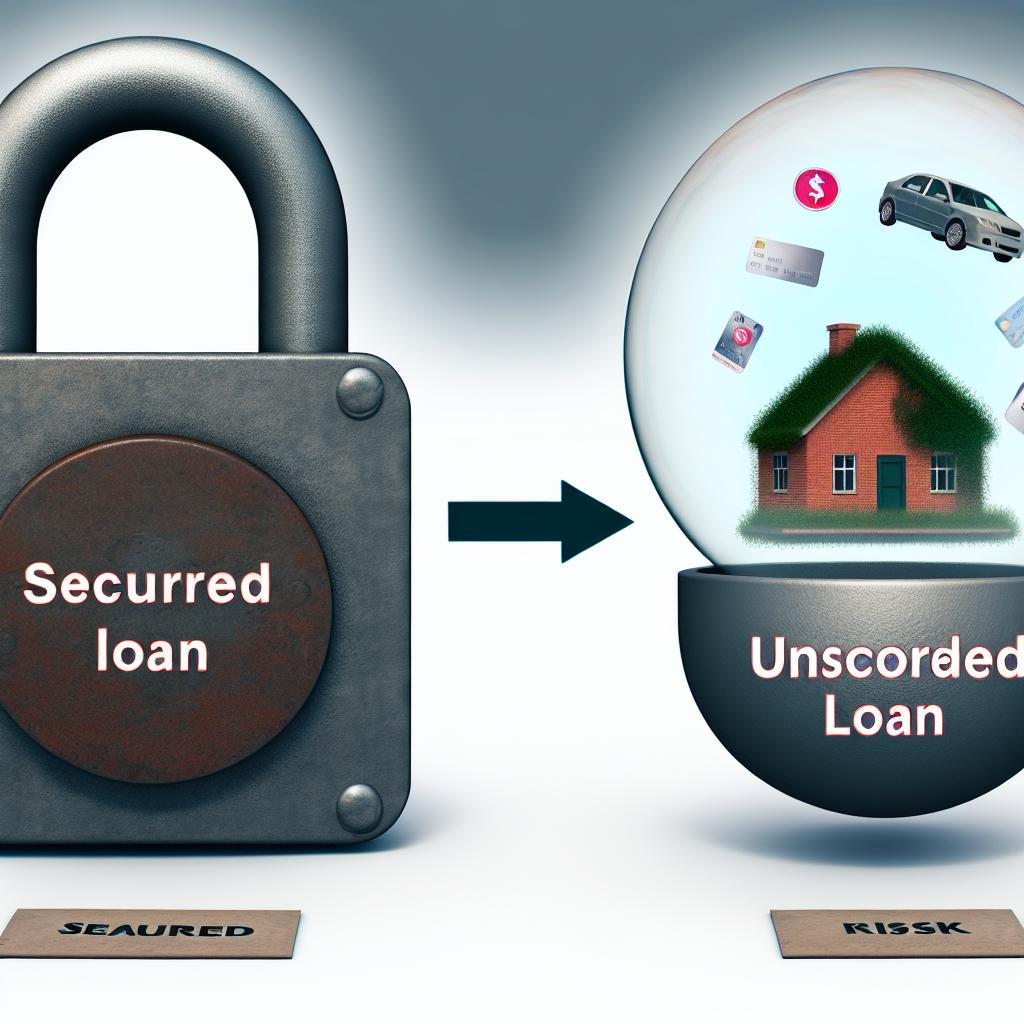 The difference between secured and unsecured loans